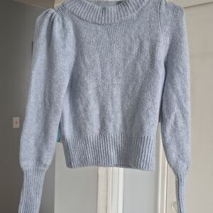 Anthropologie Soft Blue Turtleneck Sweater